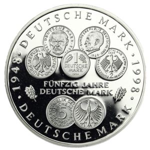 10 Deutsche Mark Silber Gedenkmünze, ab 1998