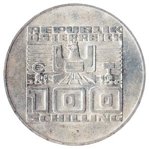 100 Schilling Silbermünze 1974 - 1979