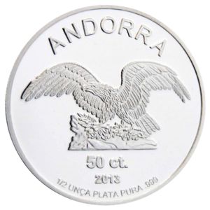 1/2 oz Silbermünze Andorra Eagle