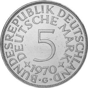5 Deutsche Mark Silber Gedenkmünze