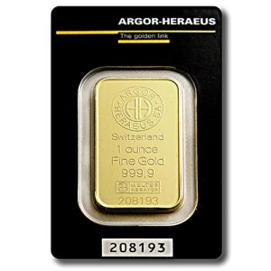 1 oz Goldbarren Argor Heraeus