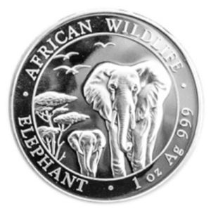 1 oz Silbermünze Somalia Elefant