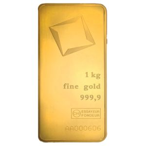 1 kg Goldbarren, diverse Hersteller